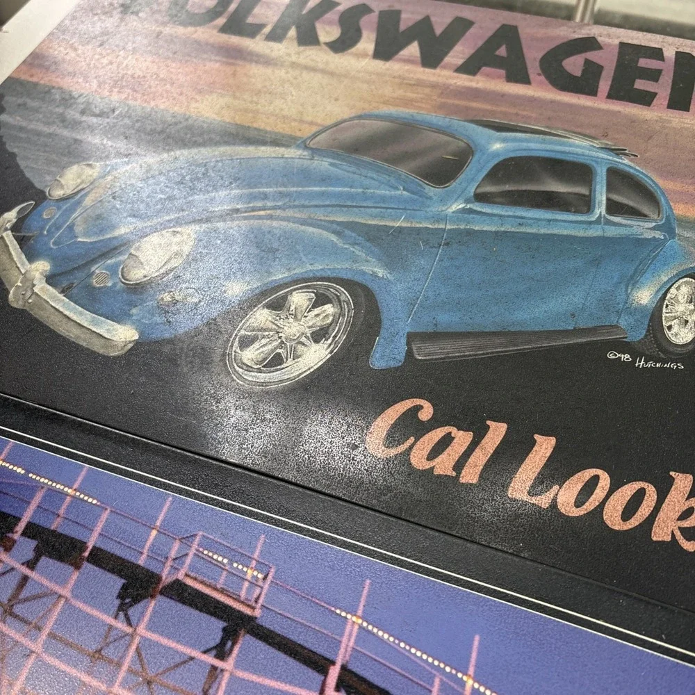 Volkswagen California Metal Sign Vintage Hutchings '98 Lucinda Lewis 2001 Chevy